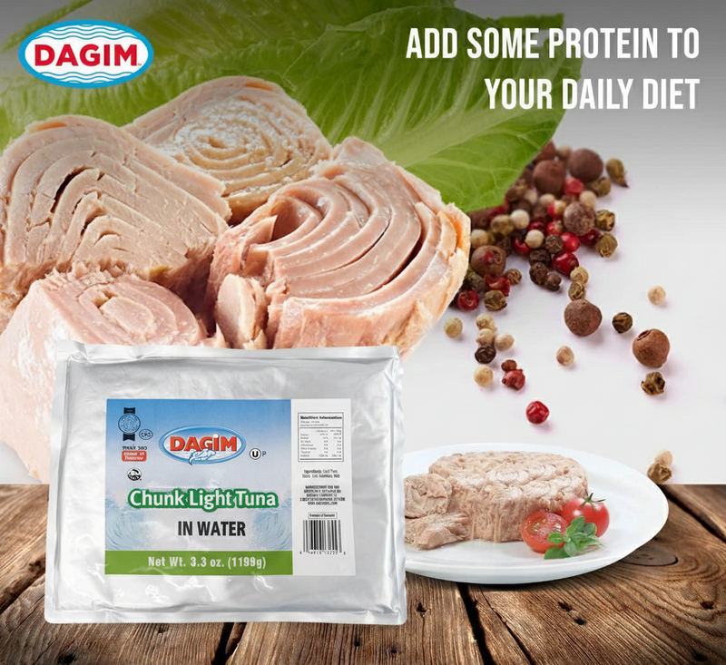 Load image into Gallery viewer, 1.2kg DAGIM Chunk Light Kosher Tuna in Water (1 Pouch) - Product of Ecuador-1
