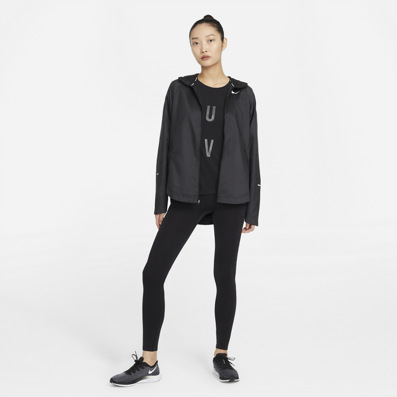 Load image into Gallery viewer, Nike Womens Run Division City Sleek Short Sleeve Top - Black-4
