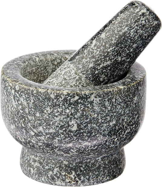Davis & Waddell Traditional Granite Mini Mortar & Pestle Grey 9x9x6.5cm-2
