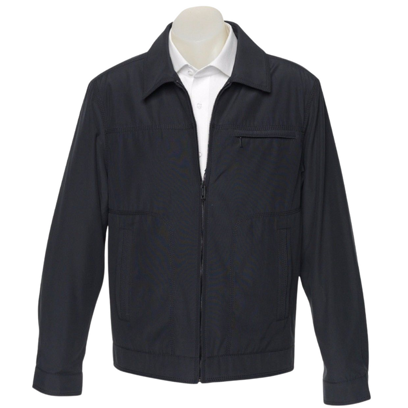 Load image into Gallery viewer, Sam Mens Full Zip Lined Jacket Blazer Cotton Polyester Winter Warm Coat - Black-3
