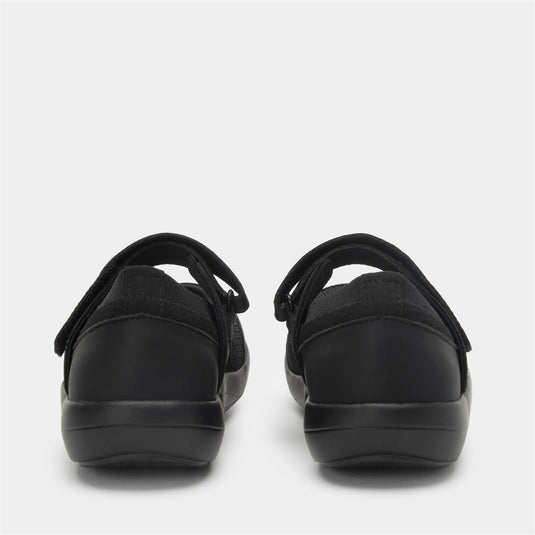 Alegria Womens Shoes Dynamo Mary Jane Slip Ons in All Black-4