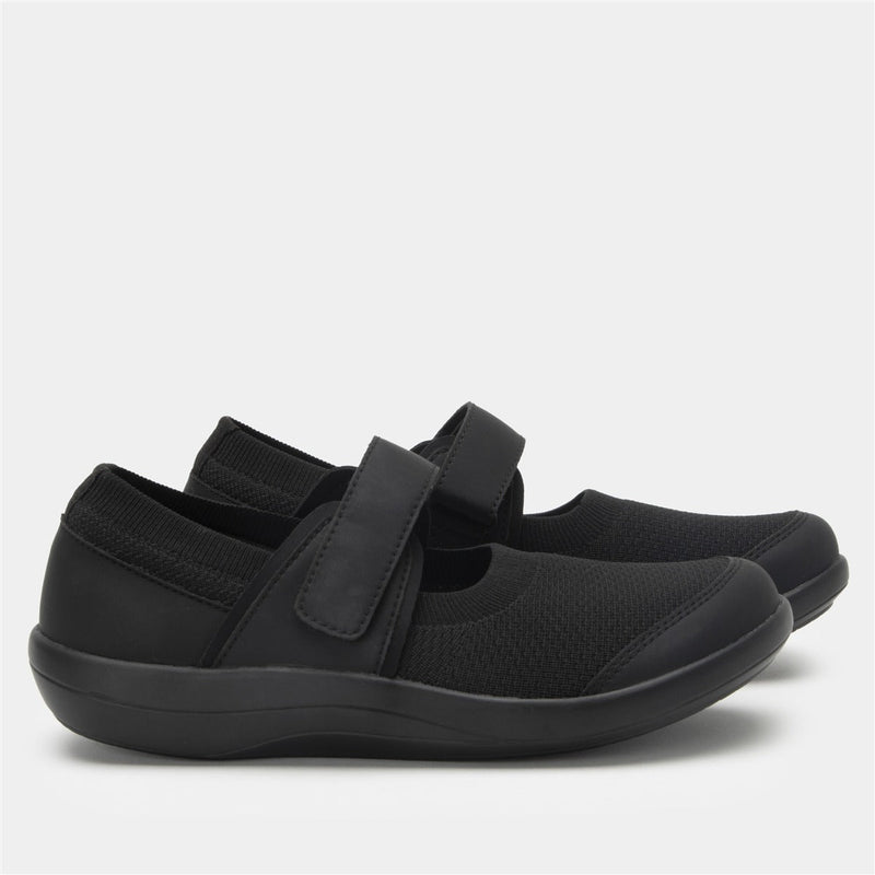 Load image into Gallery viewer, Alegria Womens Shoes Dynamo Mary Jane Slip Ons in All Black-3
