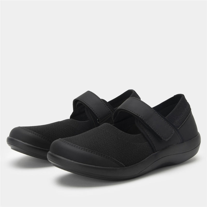 Load image into Gallery viewer, Alegria Womens Shoes Dynamo Mary Jane Slip Ons in All Black-1
