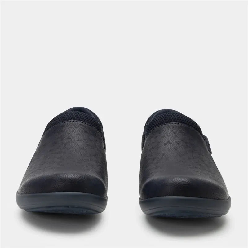 Load image into Gallery viewer, Alegria Duette Nursing Shoes Slip On Womens Work Hospitality in Swirl Wind Navy-4
