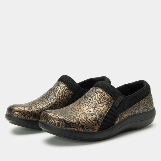 Alegria Duette Nursing Shoes Slip On Womens Work Hospitality in Bronze Swell-0