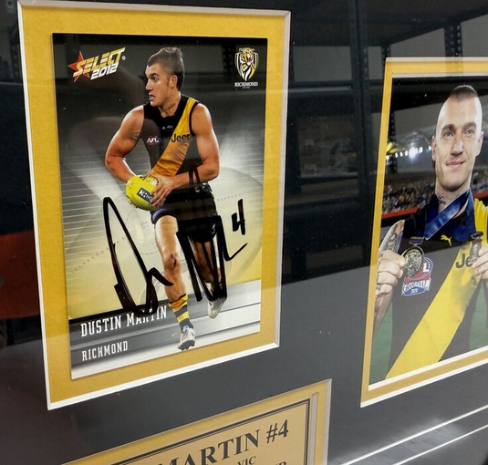 OFFICIAL Dustin Martin Richmond Tigers Signed & Framed Memorabilia w/ Certificate of Authenticity-4