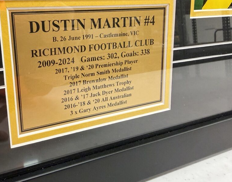 Load image into Gallery viewer, OFFICIAL Dustin Martin Richmond Tigers Signed &amp; Framed Memorabilia w/ Certificate of Authenticity-3
