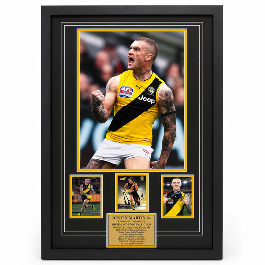 OFFICIAL Dustin Martin Richmond Tigers Signed & Framed Memorabilia w/ Certificate of Authenticity-1