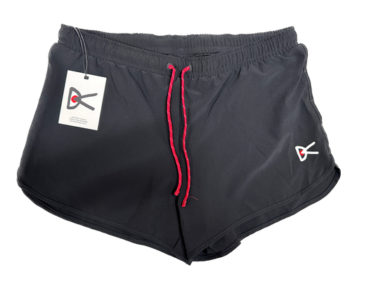 District Vision Mens Recycled Fibre Running Shorts - Black-1