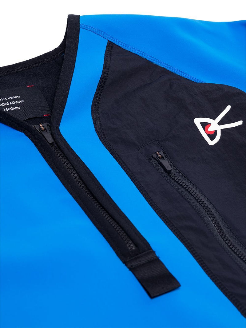 Load image into Gallery viewer, District Vision Mens Rocco Half-Zip Mid Layer Top Neoprene - Electric Blue-3
