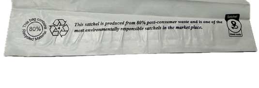 Enviro Recycled Courier Satchels Poly Mailer Bag Accredited Self Sealing Shipping - 3kg (405x310x50mm)-3
