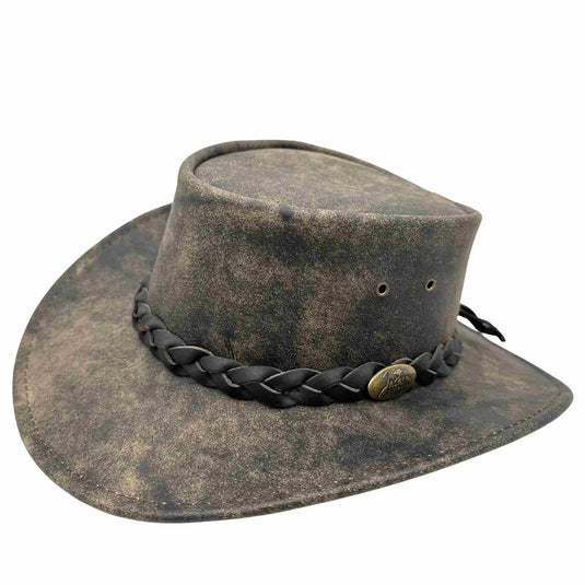 Jacaru 1004 Explorer Hat – Stonewash Leather | UPF 50+