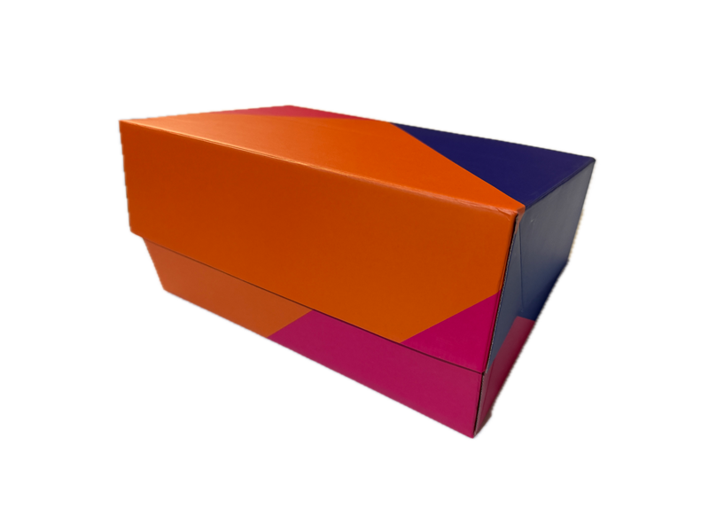 Load image into Gallery viewer, 20x Flat-Pack Cardboard Packing Boxes Carton w/ Geometric Print (270x180x80mm)-3
