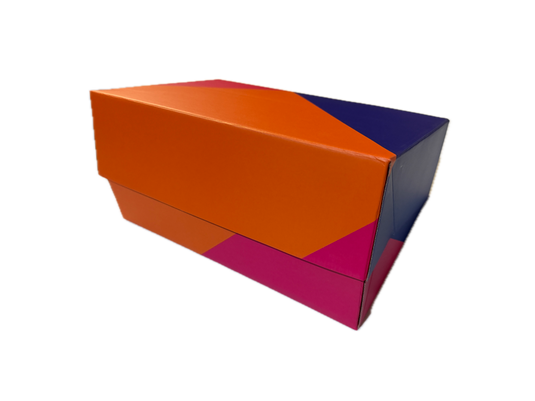 20x Flat-Pack Cardboard Packing Boxes Carton w/ Geometric Print (270x180x80mm)-3