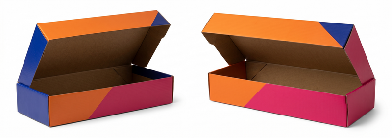 Load image into Gallery viewer, 20x Flat-Pack Cardboard Packing Boxes Carton w/ Geometric Print (278x100X55mm)-0
