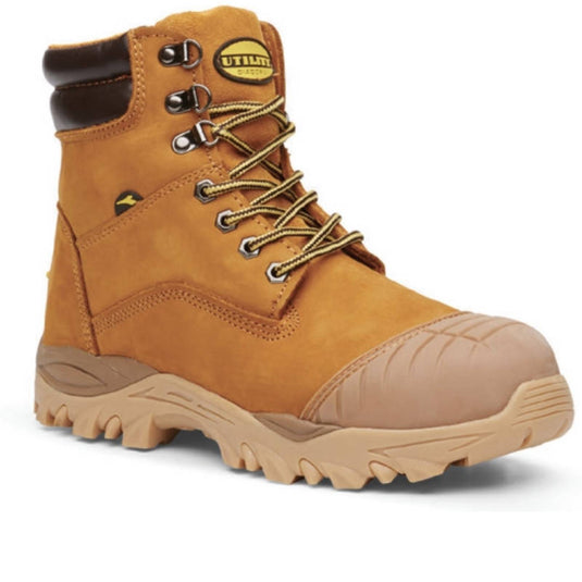DIADORA Utility Craze WATERPROOF Work Boots Steel Cap Leather Nubuck - Wheat-0