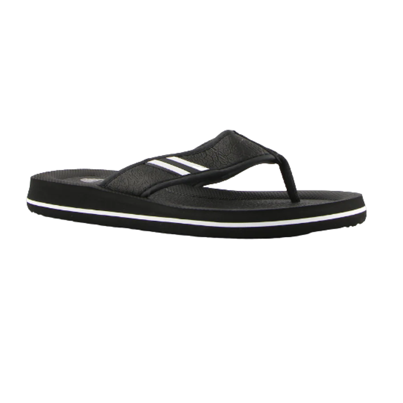 Load image into Gallery viewer, Lightning Bolt Wilson Flip Flops Thongs Sandals Shoes - Black/White-0
