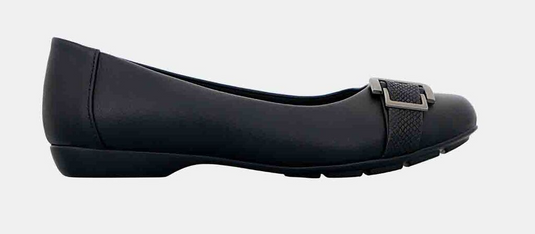 Panache Womens Katoa Ballet Flats Shoes Comfortable Classic Casual in Black-1