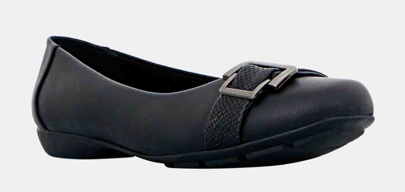 Load image into Gallery viewer, Panache Womens Katoa Ballet Flats Shoes Comfortable Classic Casual in Black-4
