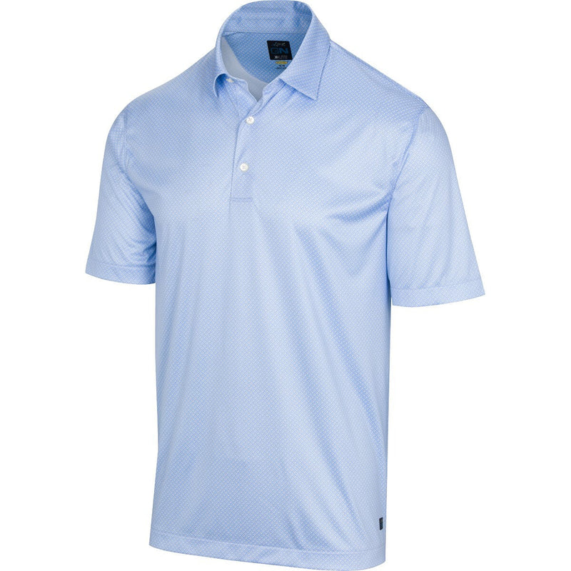 Load image into Gallery viewer, Greg Norman Micro Dash Foulard Polo Shirt - Desert Blue-0
