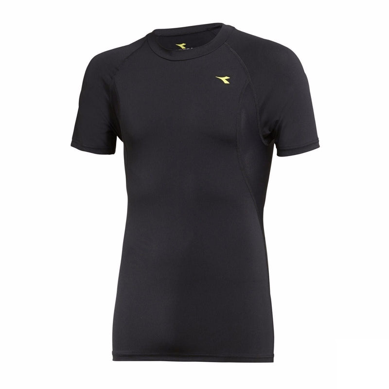 Load image into Gallery viewer, Diadora Boys Compression Short Sleeve Tee Top T Shirt Boys Thermal Kids - Black-1

