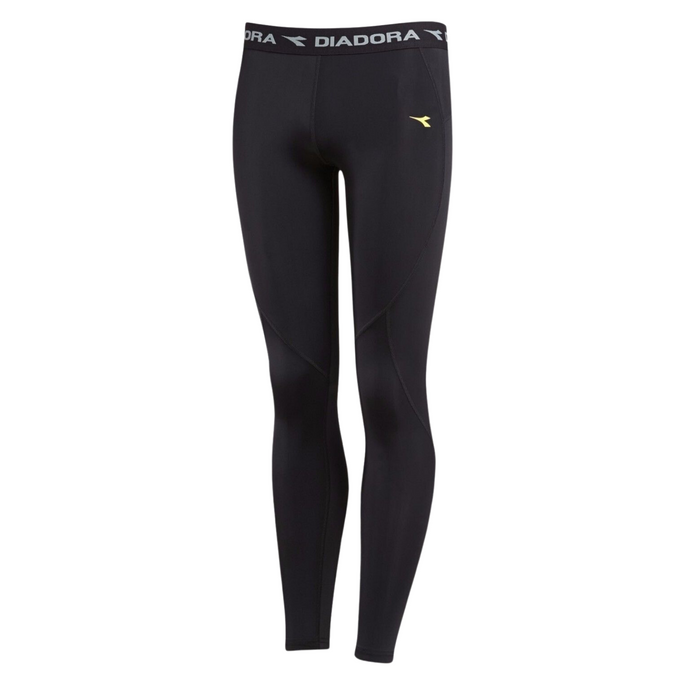 Kids DIADORA Compression Tights Long Johns Running Junior Boys Thermal - Black-0