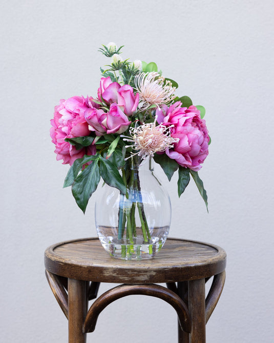 36cm Peony & Rose Mixed Arrangement Artificial Flower Plant Home Decor-1