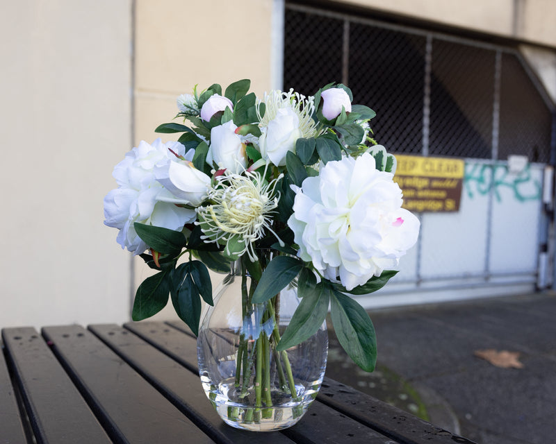 Load image into Gallery viewer, 36cm Peony &amp; Rose Mixed Arrangement Artificial Flower Decor-3
