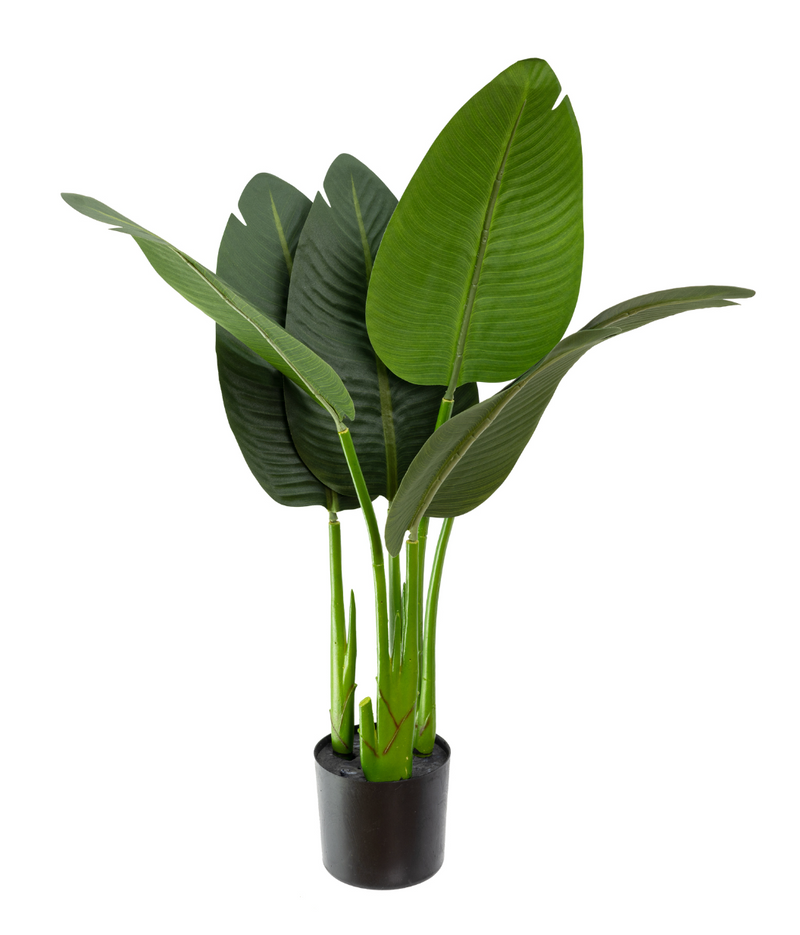 Load image into Gallery viewer, 80cm Potted Faux Traveller Plam with 6 Leaves Artificial Flower Plant Décor-0
