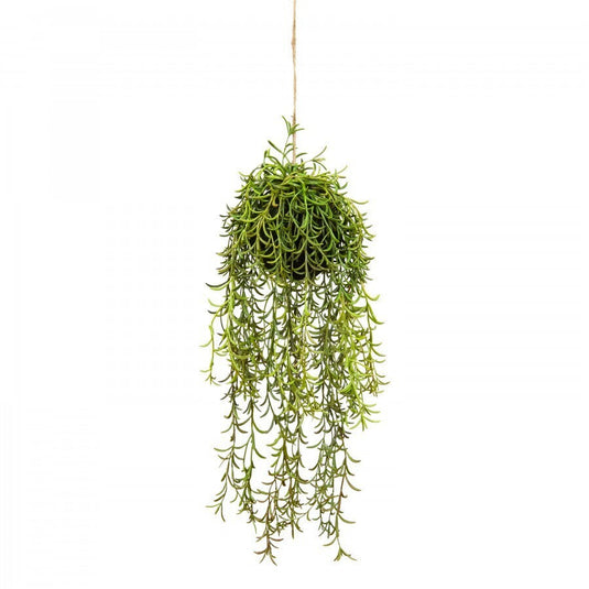 60cm Moss Ball w Senecio Hanging Artificial Plant Flower (with Rope) Fake-1