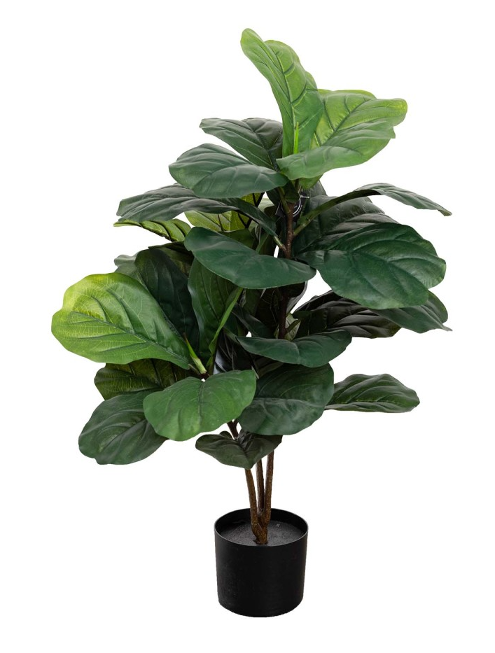 Load image into Gallery viewer, 90cm Potted Faux Fiddle Leaf Fig Tree Artificial Plant Flower Green-1

