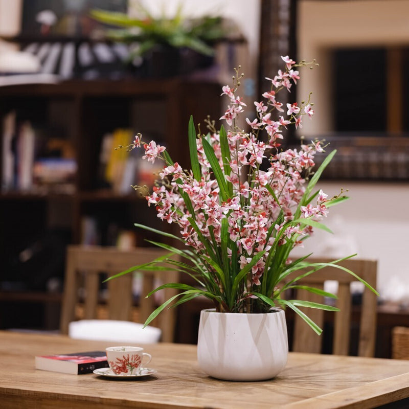 Load image into Gallery viewer, 78cm Dancing Lady Orchid Plant in Ceramic Pot Artificial Flower Plant Decor-Pink-2
