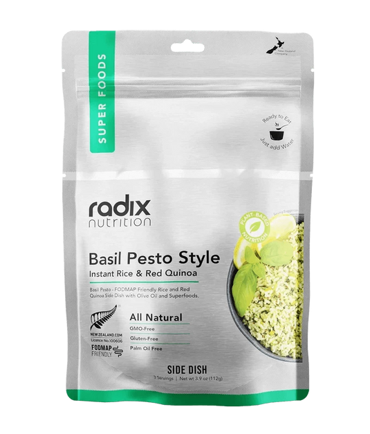 Radix Instant Rice and Quinoa Mix Basil Pesto | Adventureco