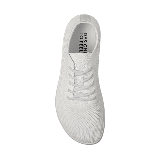 Groundies Active Knit Men's Barefoot Shoes – White