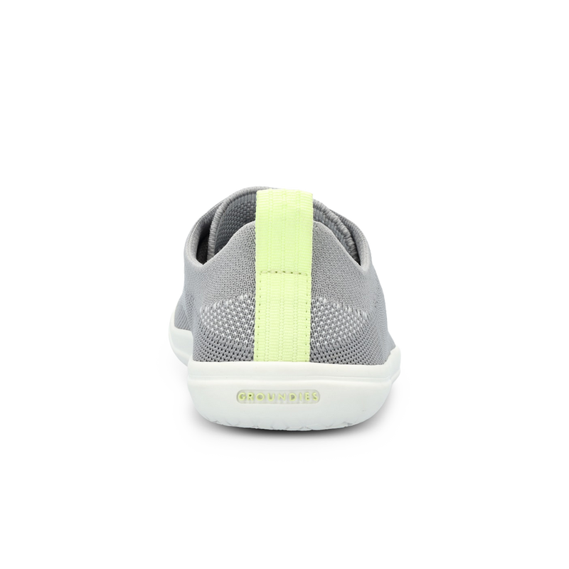 Load image into Gallery viewer, Groundies Active Knit Men's Barefoot Shoes – Stone/Lime
