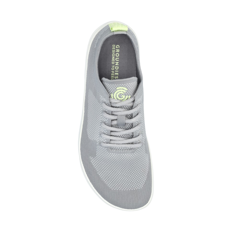 Load image into Gallery viewer, Groundies Active Knit Men's Barefoot Shoes – Stone/Lime
