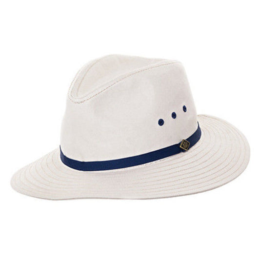 GOORIN BROTHERS Breakwater Beach Summer Cotton Fedora Hat Cap Bros 600-9503 - Stone-1