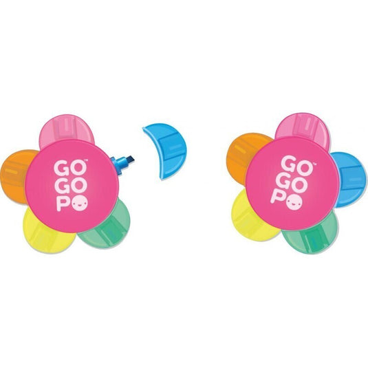 GoGoPo 5 Colour Flower Multi Highlighter Pen-3
