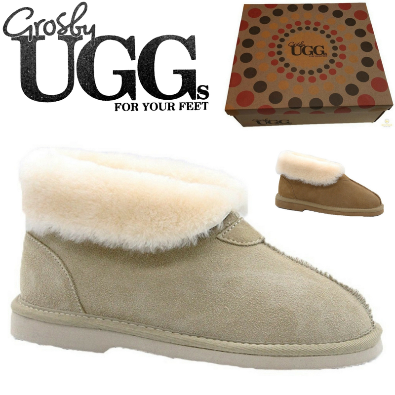 Load image into Gallery viewer, GROSBY Womens Princess UGG Boots Genuine Sheepskin Suede Leather Slippers-1
