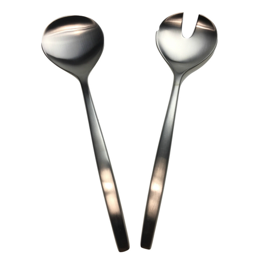 GROSVENOR Chill 2 Salad Servers 18/10 Stainless Steel Spoon Fork CHILL2SS-0