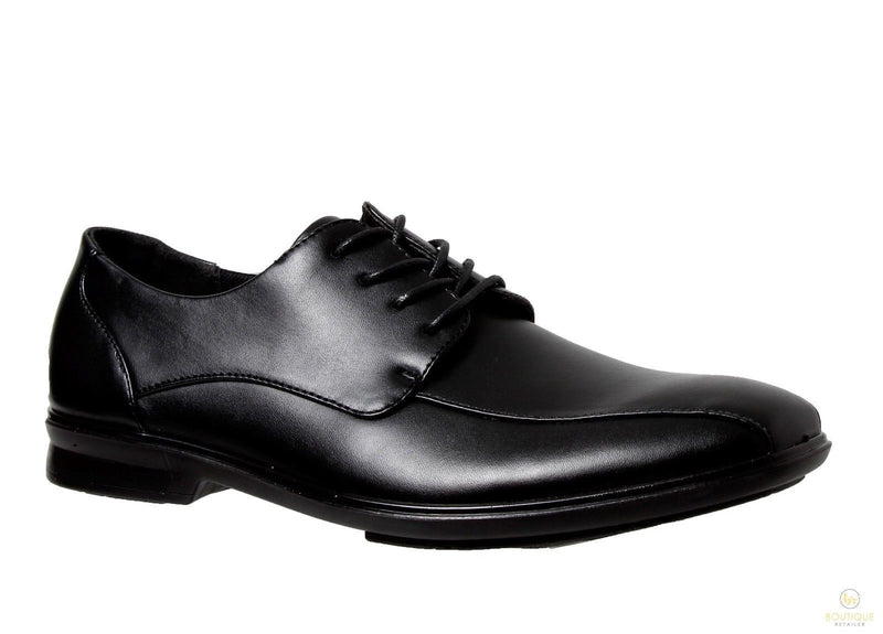 Load image into Gallery viewer, Grosby OLIVER Mens Black Shoes Formal Dress Work Lace Up Synthetic Leather-0
