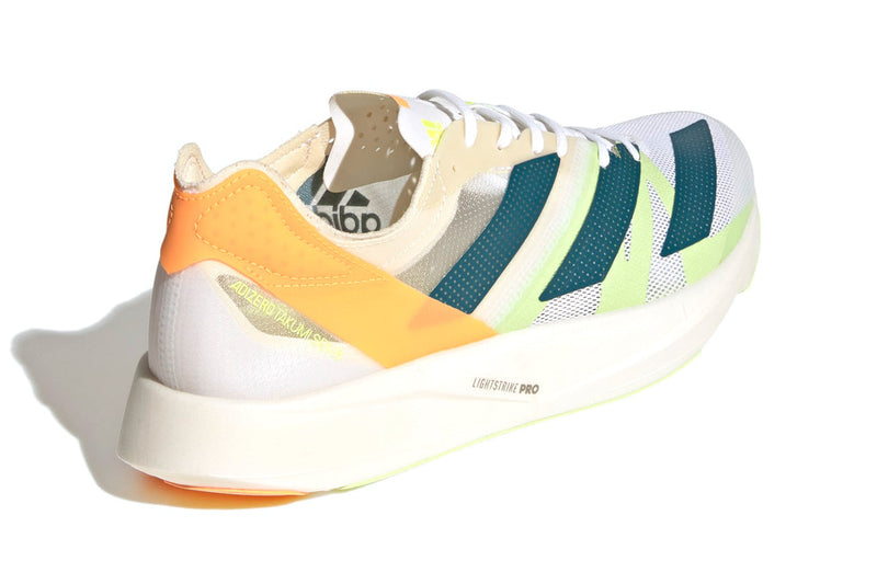 Load image into Gallery viewer, Adidas Mens adizero Takumi Sen 8 Running Shoes Runners Sneakers - White/Teal/Orange-3
