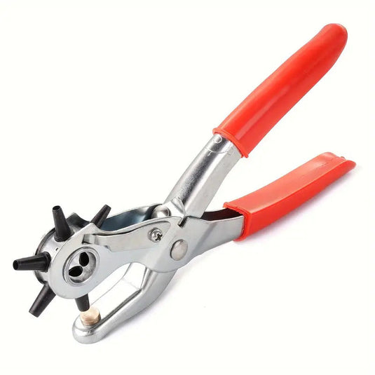 Multi-Size Leather Belt Eyelet Hole Punch Puncher Plier Revolving Handcraft Tool-1