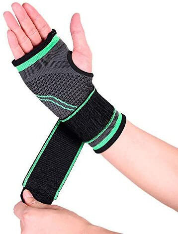 Load image into Gallery viewer, 1x Palm Wrist Support Wrap Compression Sleeve Arm Support Brace w/ Adjustable Strap-2
