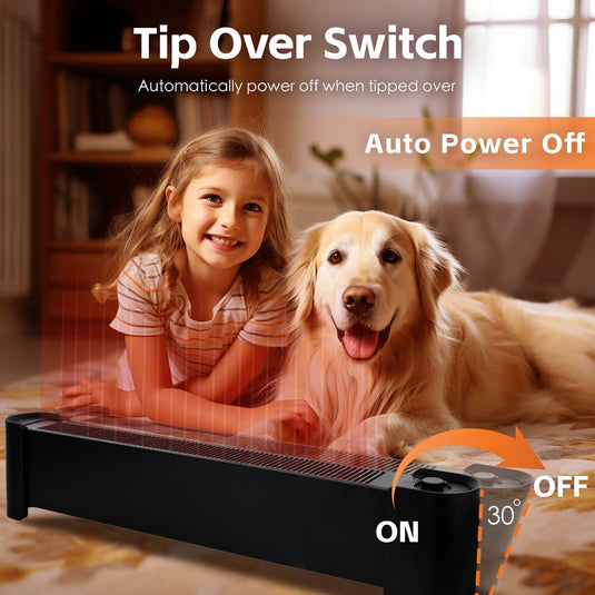 2200W Graphene Floor Electric Heater Space Home Office Heat Fast-4