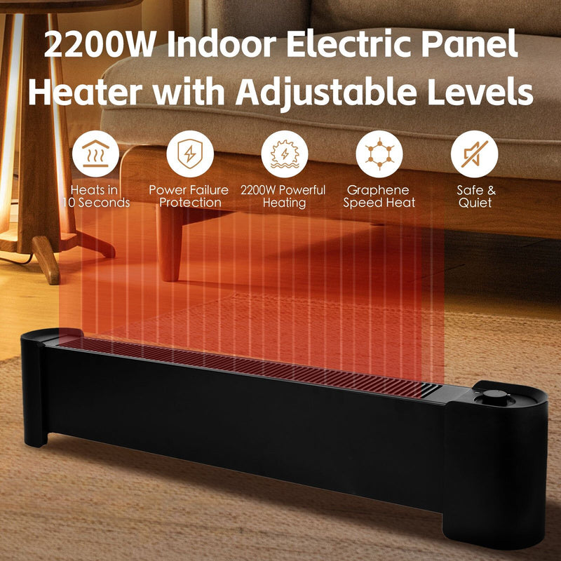 Load image into Gallery viewer, 2200W Graphene Floor Electric Heater Space Home Office Heat Fast-1
