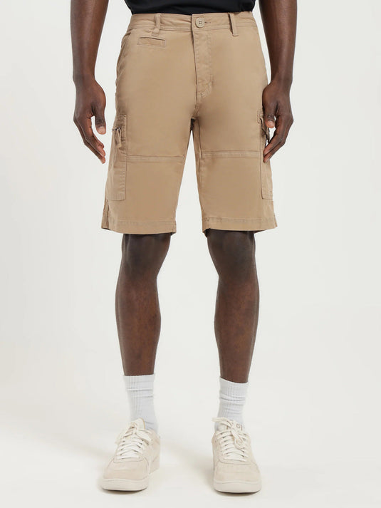 Henleys Mens Leon Cargo Shorts - Desert Sand-0