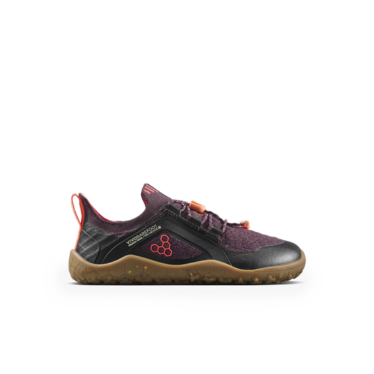 Vivobarefoot Primus Trail Knit FG Preschool Huckleberry/ Molten Lava-0
