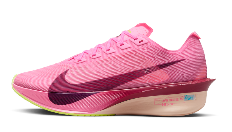 Load image into Gallery viewer, Nike Womens Vaporfly 4 Road Racing Shoes in Pink Spell/Hyper Pink/Volt Ice/Bordeaux-0
