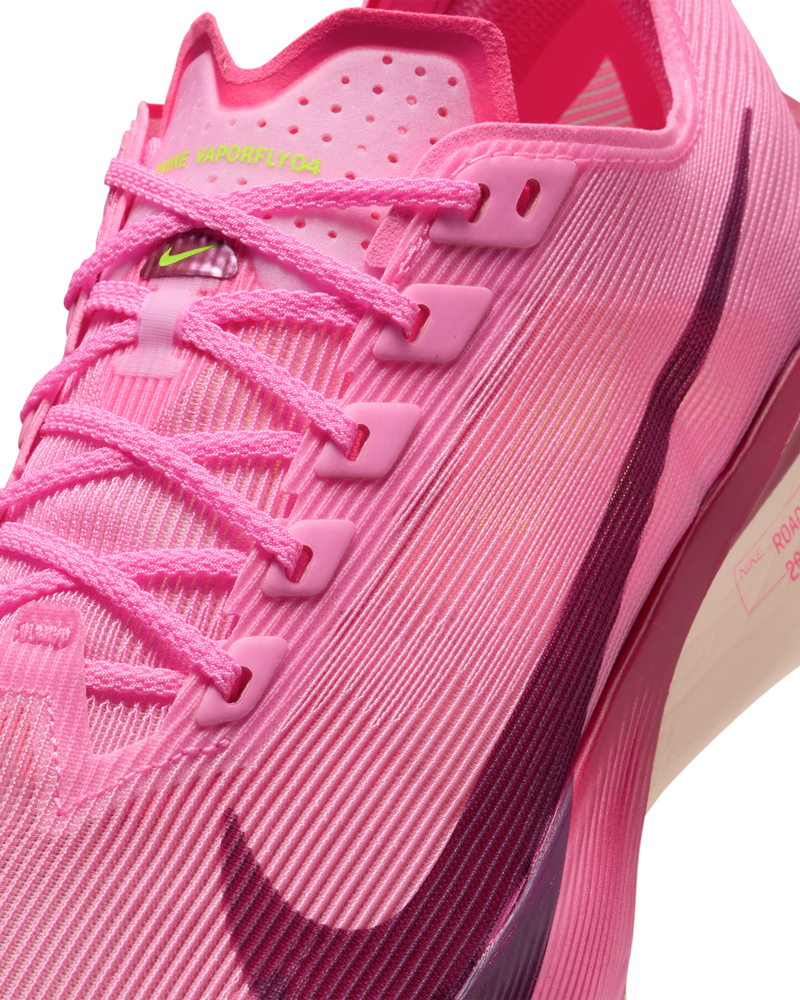 Load image into Gallery viewer, Nike Womens Vaporfly 4 Road Racing Shoes in Pink Spell/Hyper Pink/Volt Ice/Bordeaux-4
